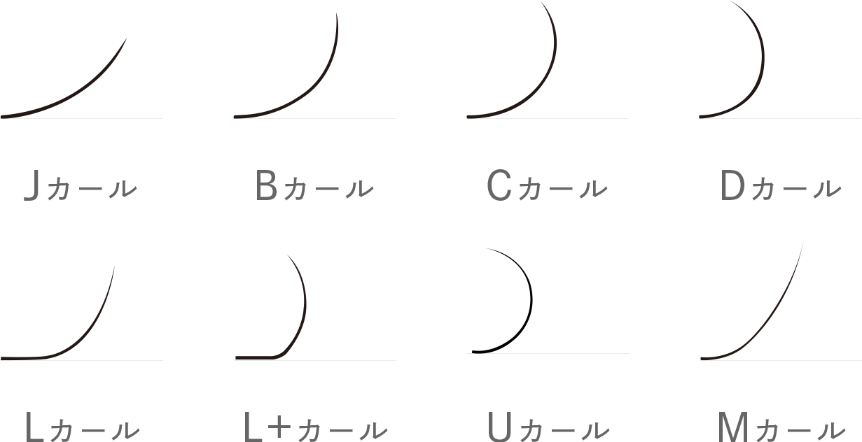 エクステ カールの種類